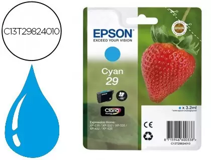 Cartuchos de tinta Epson 29 cían