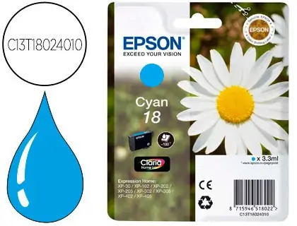 tinta Epson 18 azul