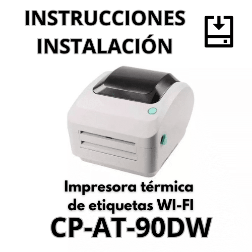 Instalación Impresora térmica de etiquetas con wifi CP-AT-90DW