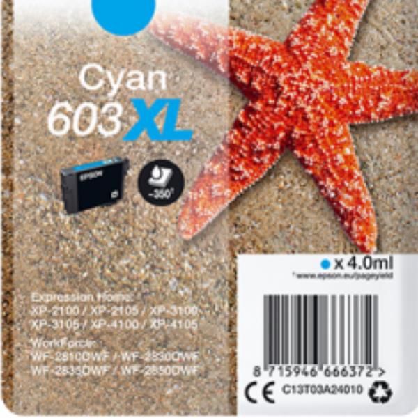 Cartouche alternatives EPSON 603 XL Cyan